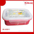 Square food grade plastic stainless steel food container